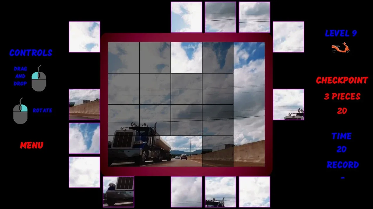 Motorbike Video Puzzle screenshot 2