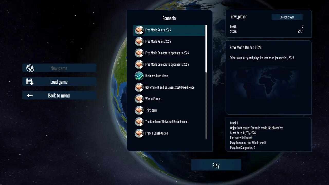 Geo-Political Simulator 2026 Edition screenshot 2