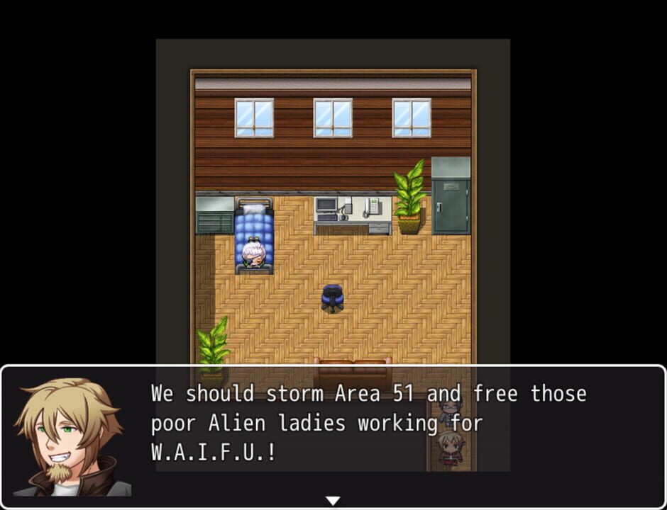 Raiding Area 51: Break out Waifu