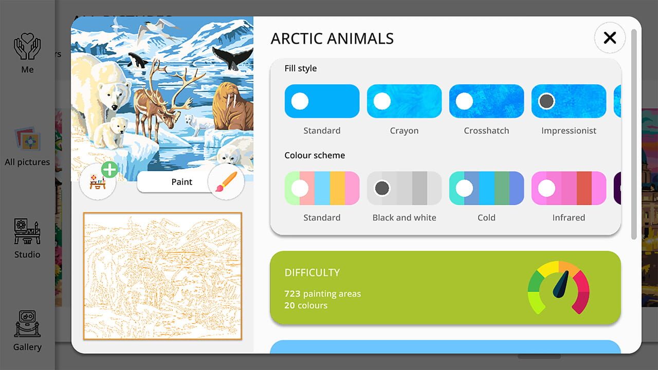 CreArt: Painting by Numbers screenshot