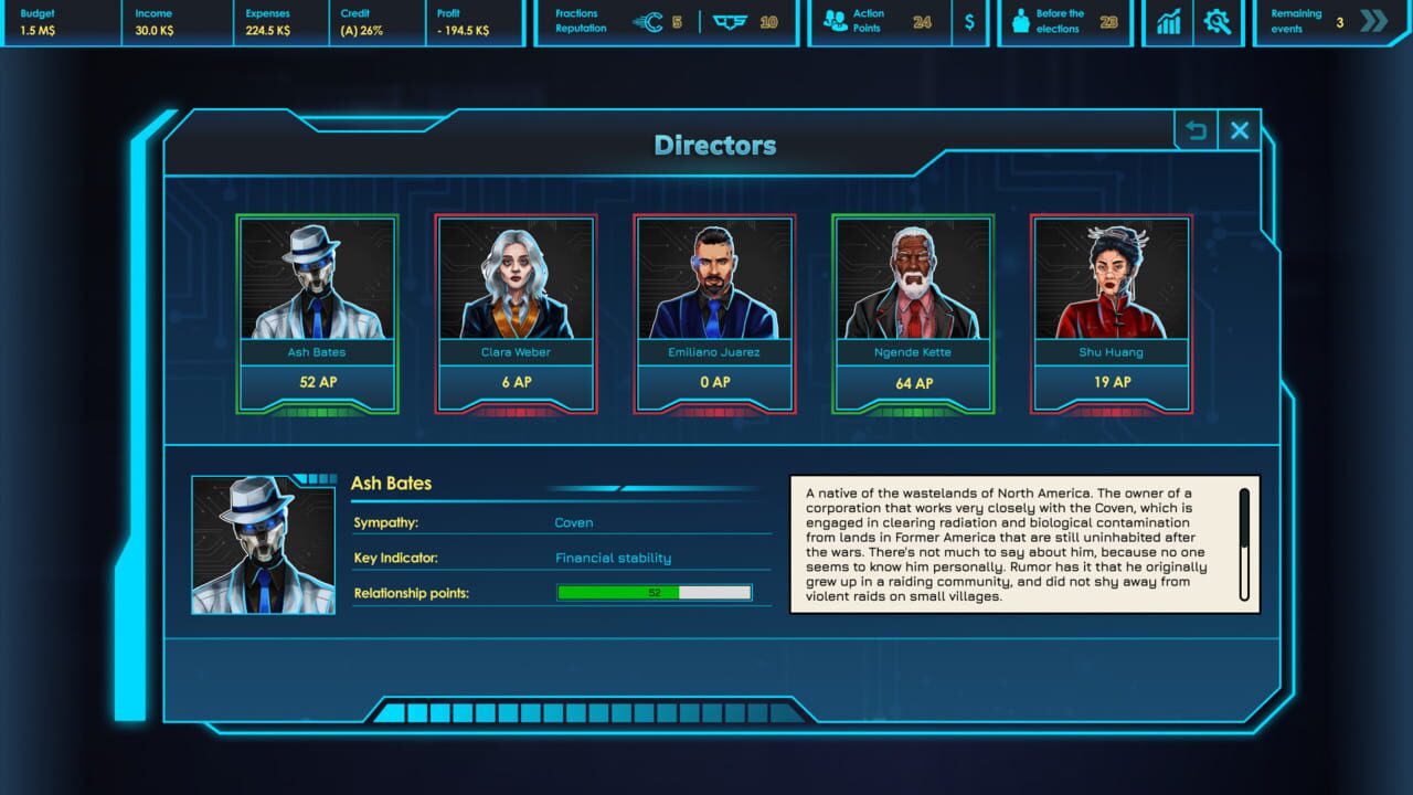 CEO Sim: Cyberpunk screenshot
