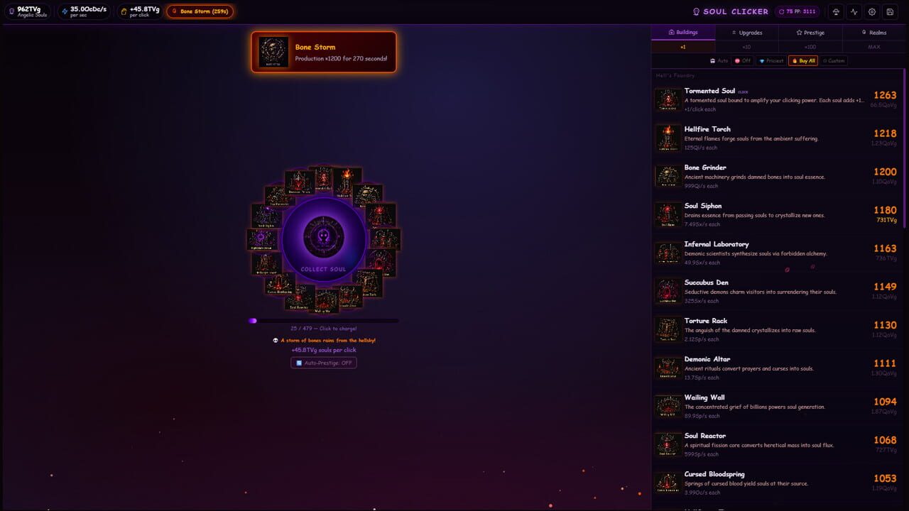 Soul Clicker screenshot
