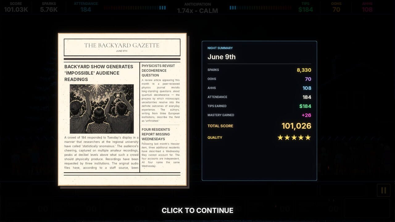 The Last Show screenshot
