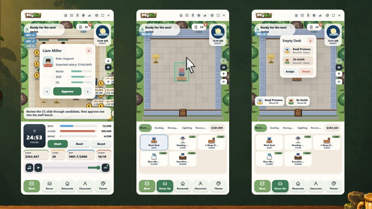 MyBiz: Pomodoro Desk Tycoon screenshot