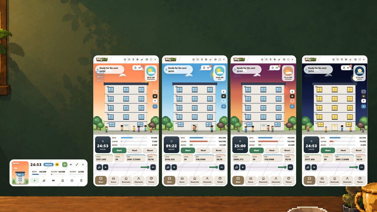 MyBiz: Pomodoro Desk Tycoon screenshot