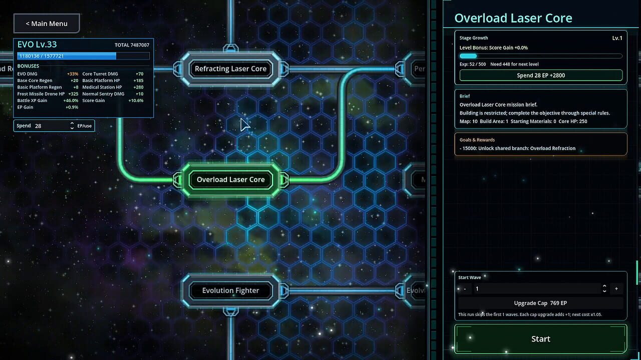 Infinite Evo TD screenshot