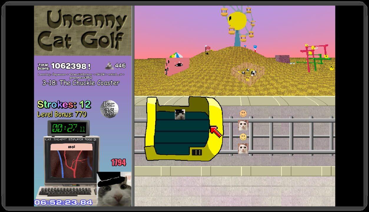 Screenshot of Uncanny Cat Golf