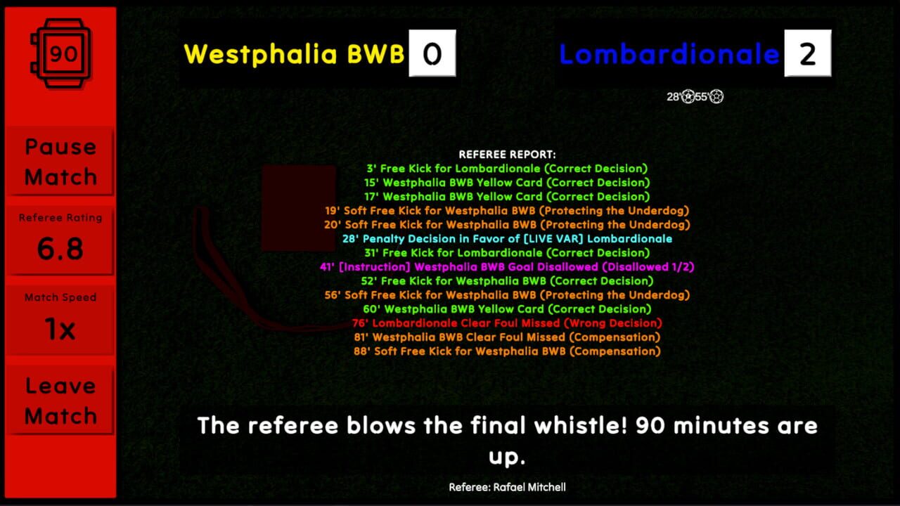 The Referee Committee screenshot