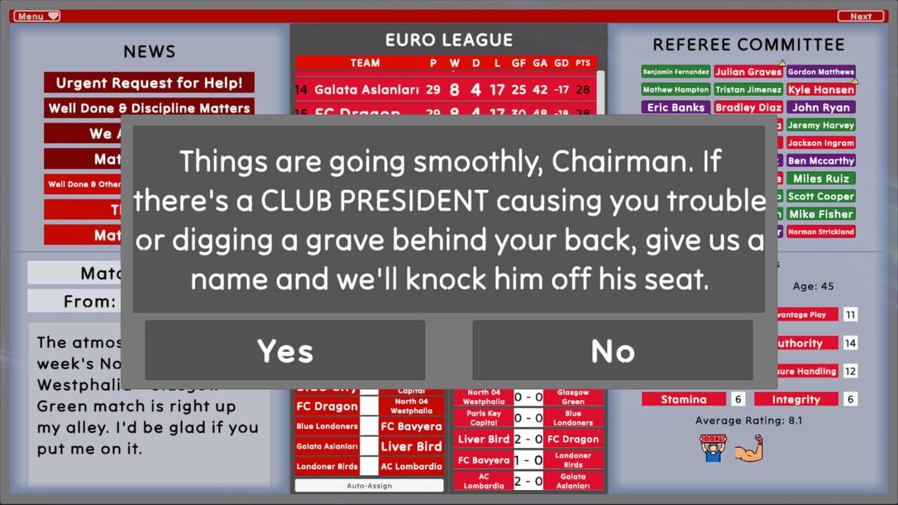 The Referee Committee screenshot