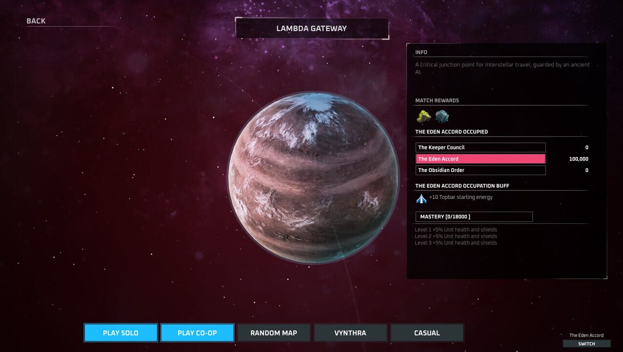 Screenshot of ZeroSpace on gamereleases.gg