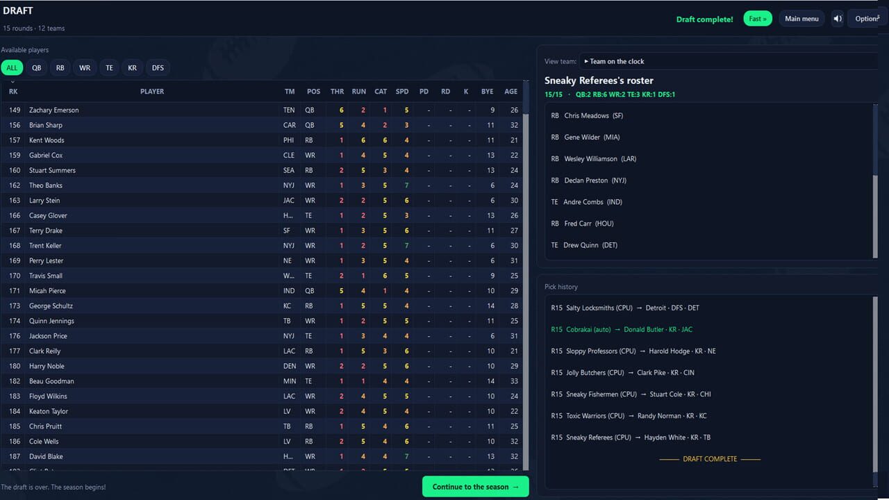 ReDraft: The Fantasy Football Simulator (2026)