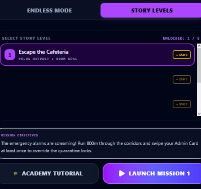 Crewmate Rush Space Escape Runner