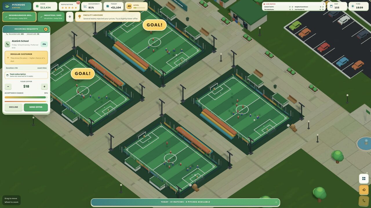 Pitchside Empire screenshot