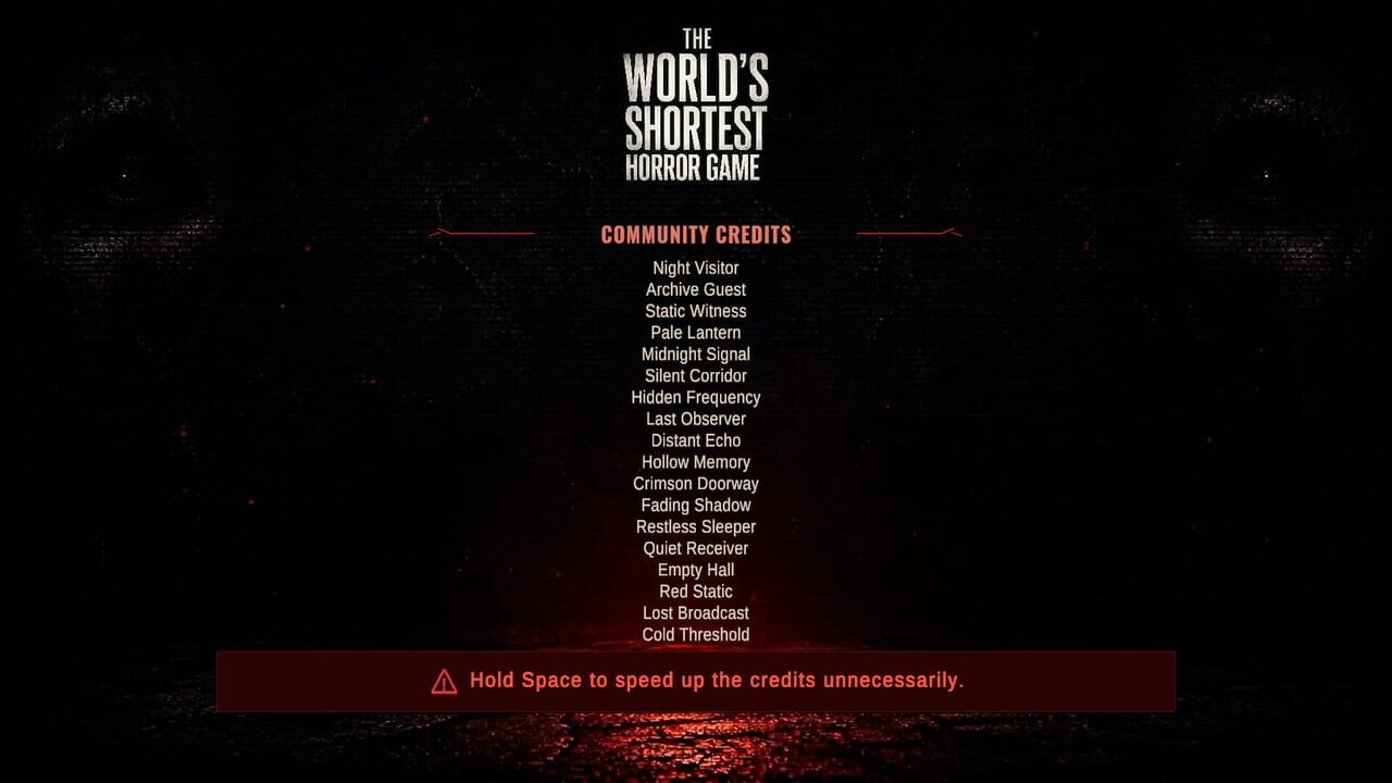 The World's Shortest Horror Game screenshot
