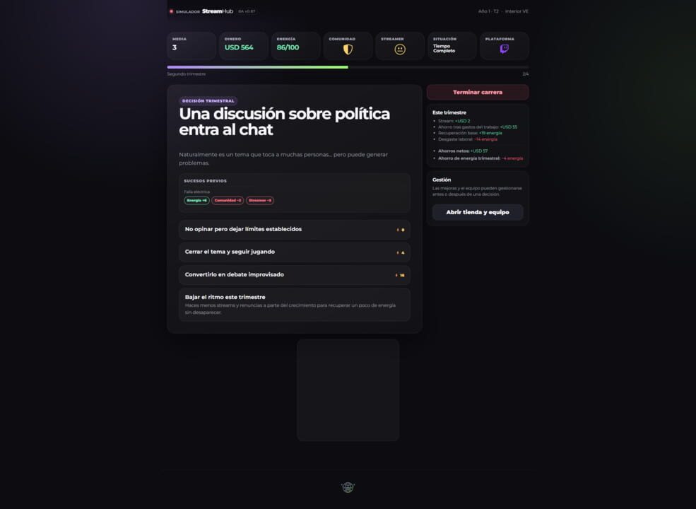 Simulador StreamHub