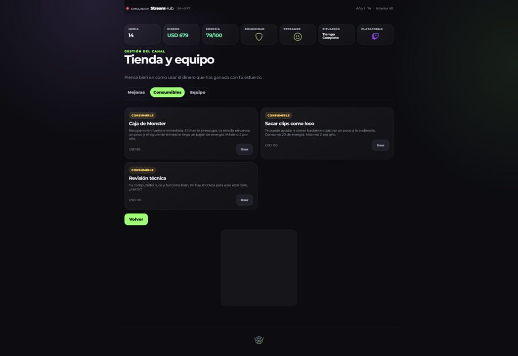 Simulador StreamHub