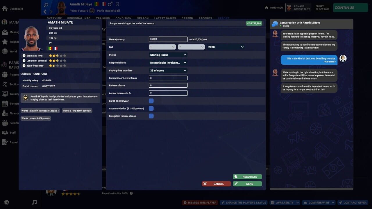 Pro Basketball Manager 2027 screenshot