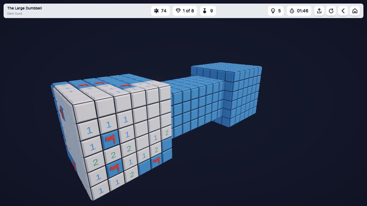 Cube Sweeper: 3D Minesweeper screenshot