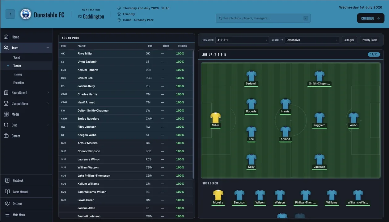 Non-League Manager screenshot 1