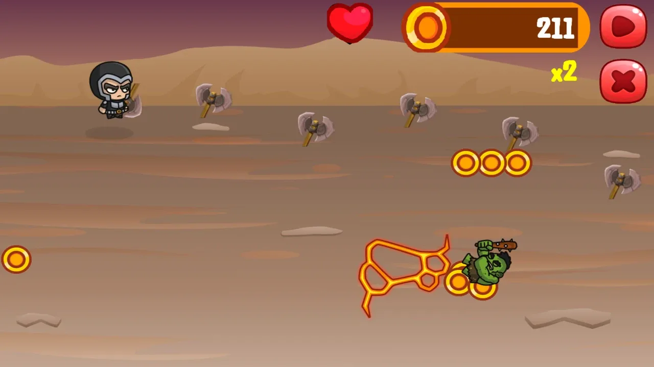Brave knight runner