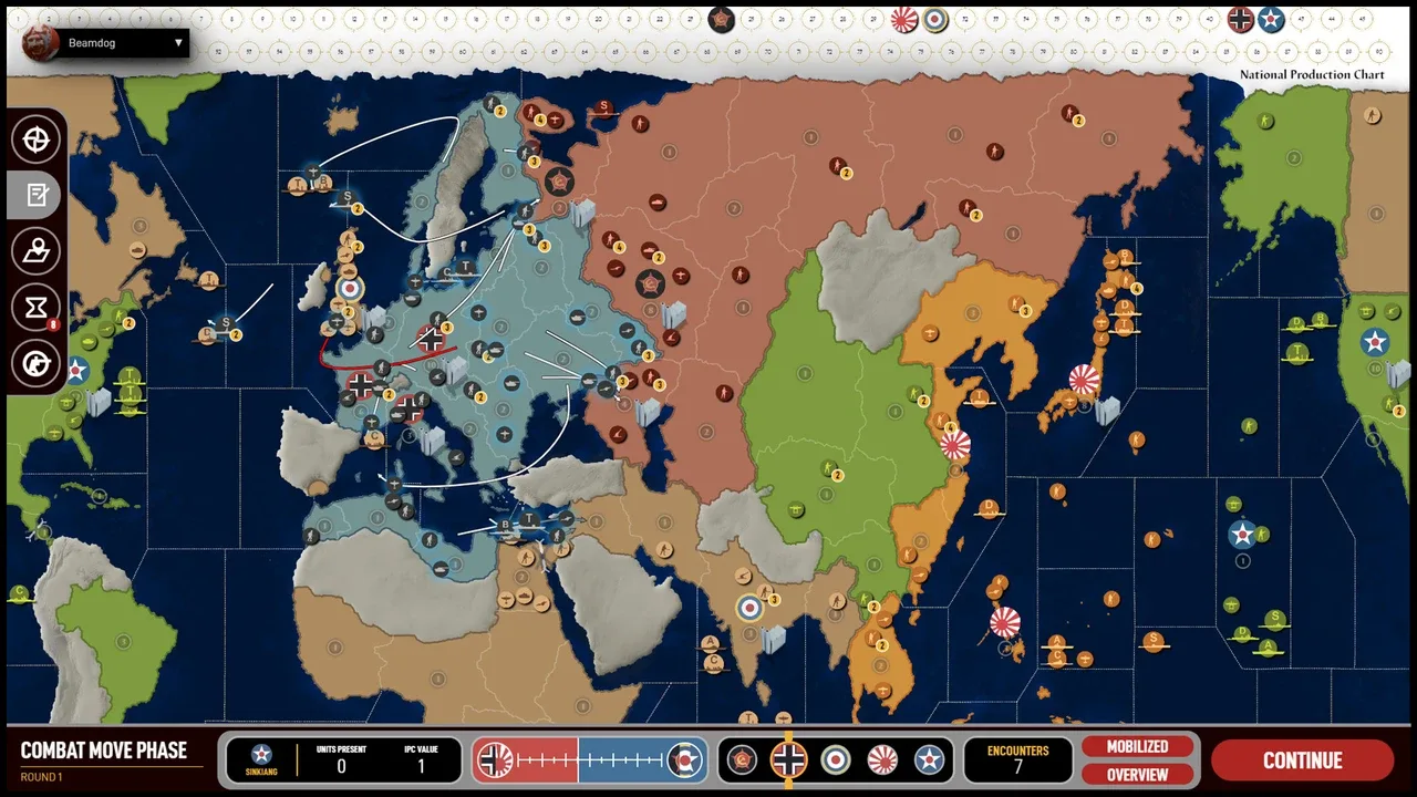 Axis & Allies 1942 Online screenshot 1