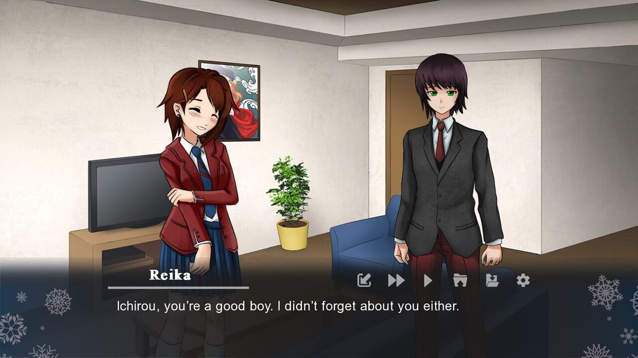 Winter's Empty Mask - Visual novel screenshot