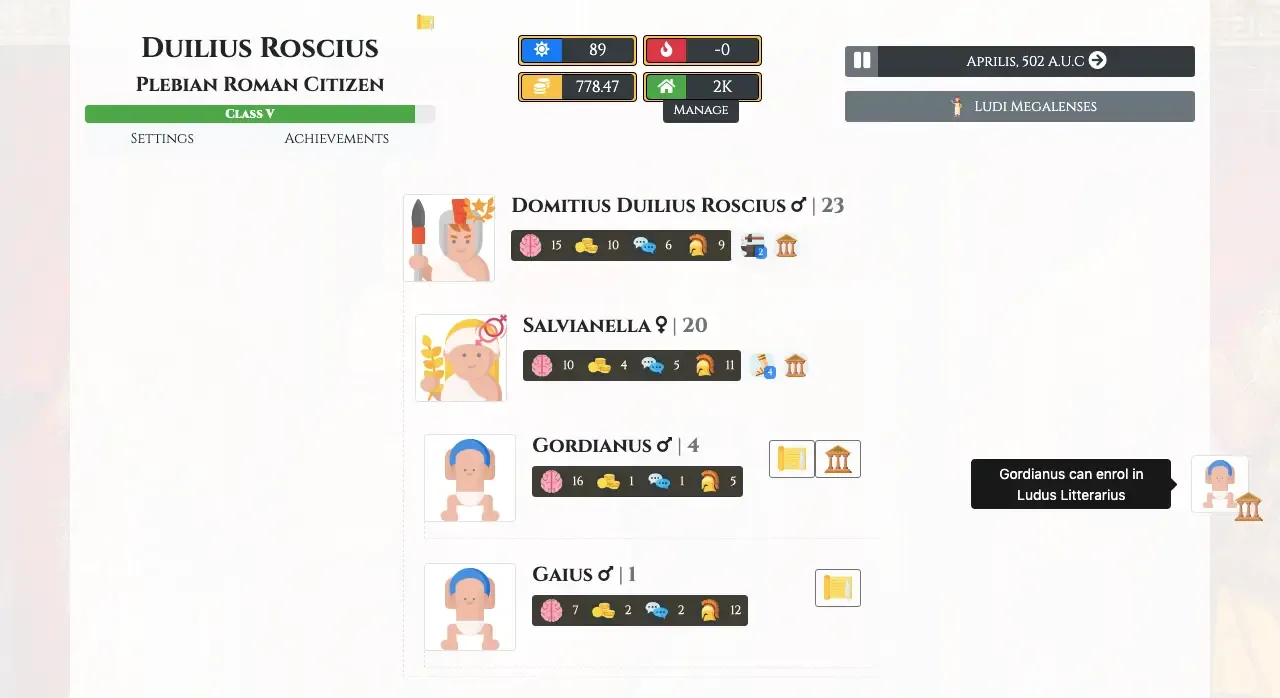 Citizen of Rome - Dynasty Ascendant screenshot 2