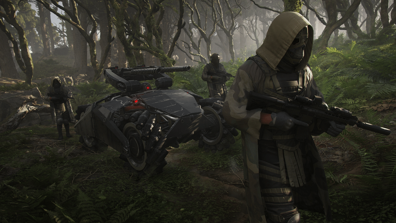 لقطة لعب من Ghost Recon Breakpoint: دورية Wolves وطائرة بدون طيار