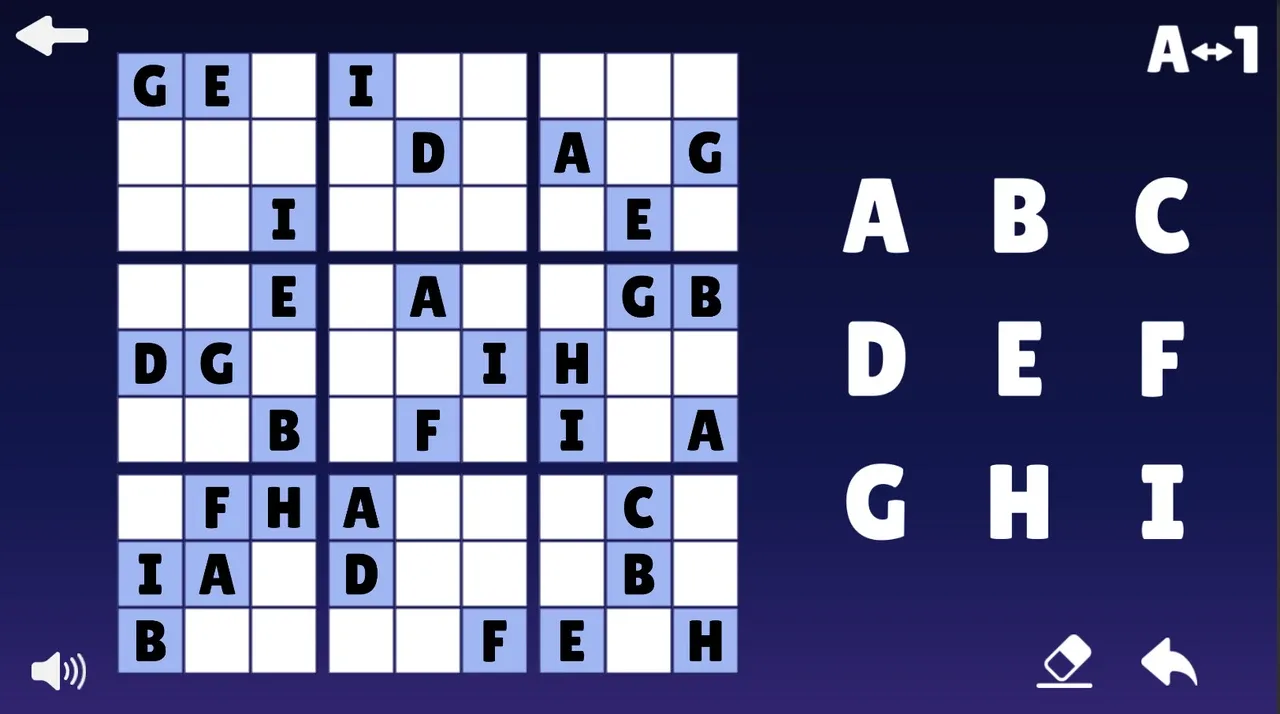 Sudoku 9X16X25 screenshot 1