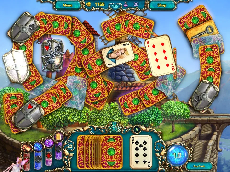 Dreamland Solitaire: Dragon's Fury screenshot 2
