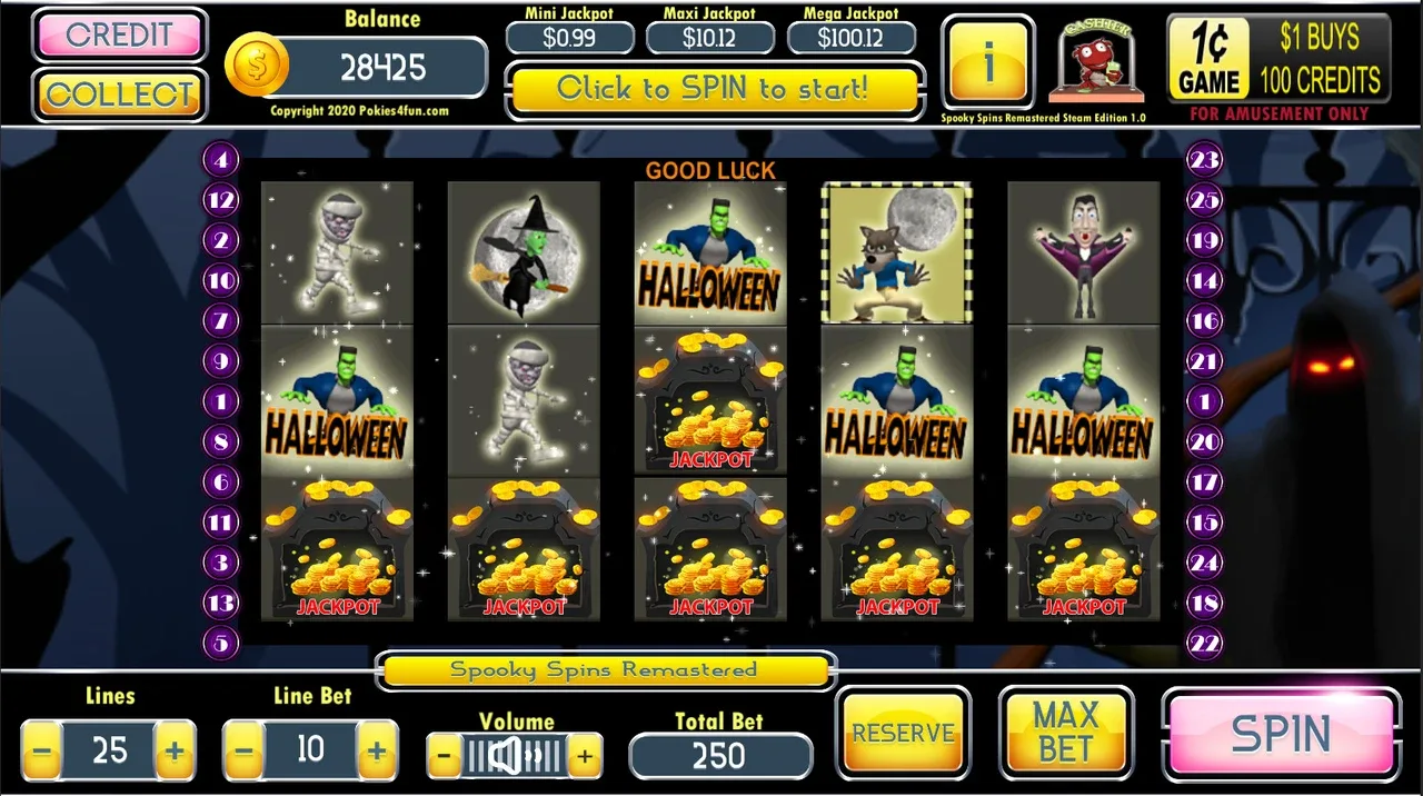 Spooky Spins: Remastered - Steam Edition screenshot 1