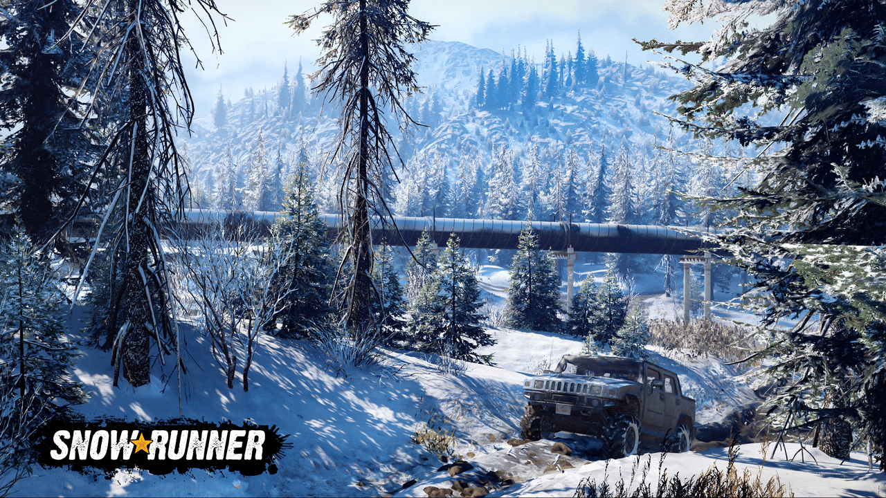 بيئة ثلجية في SnowRunner: غابة وأنابيب وطرق وعرة