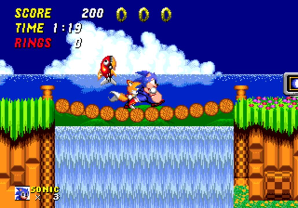 Dark Sonic in Sonic 2 (Hack) 