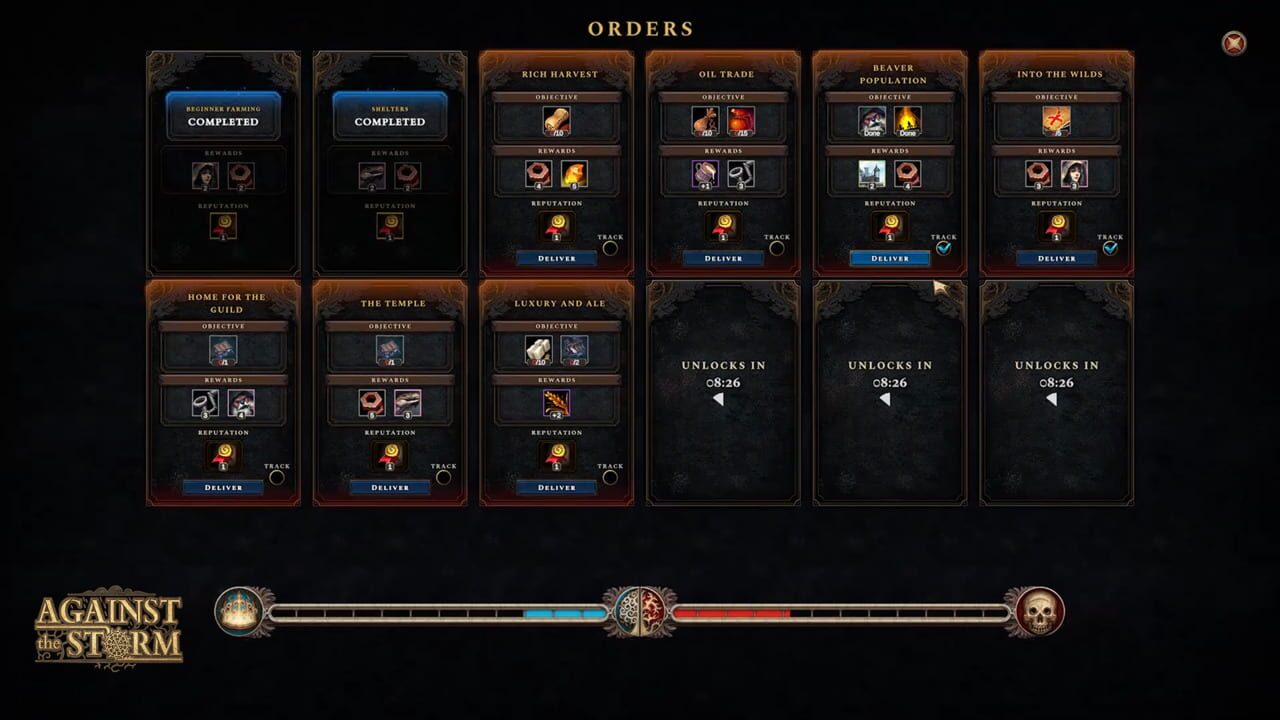 Capture de Against the Storm