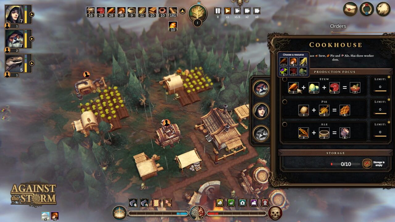 Capture de Against the Storm