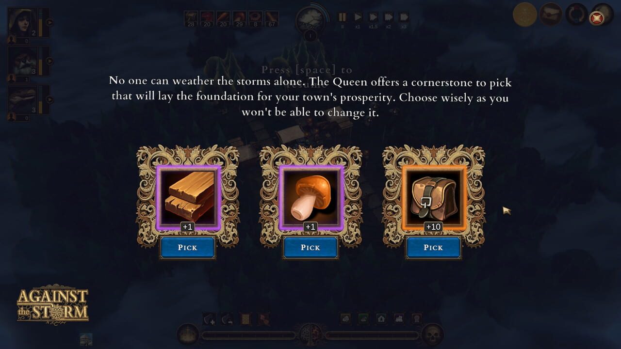 Capture de Against the Storm