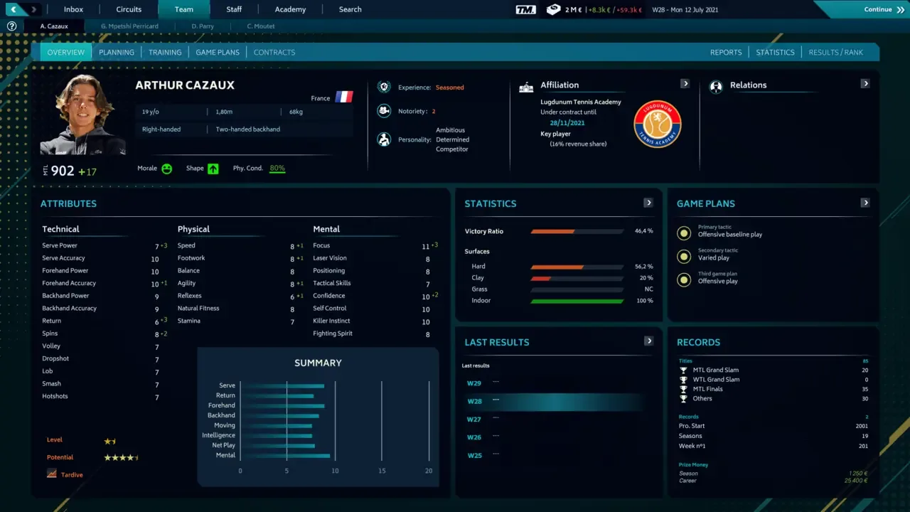 Tennis Manager 2021 screenshot 2