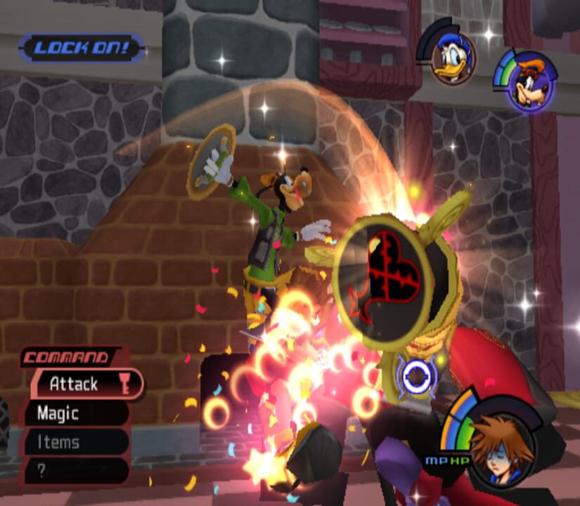 Kingdom Hearts  (PS2) Gameplay 