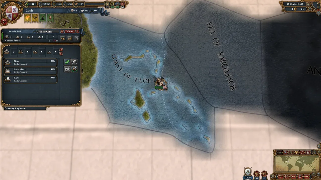 Europa Universalis IV: Conquest of Paradise screenshot 1