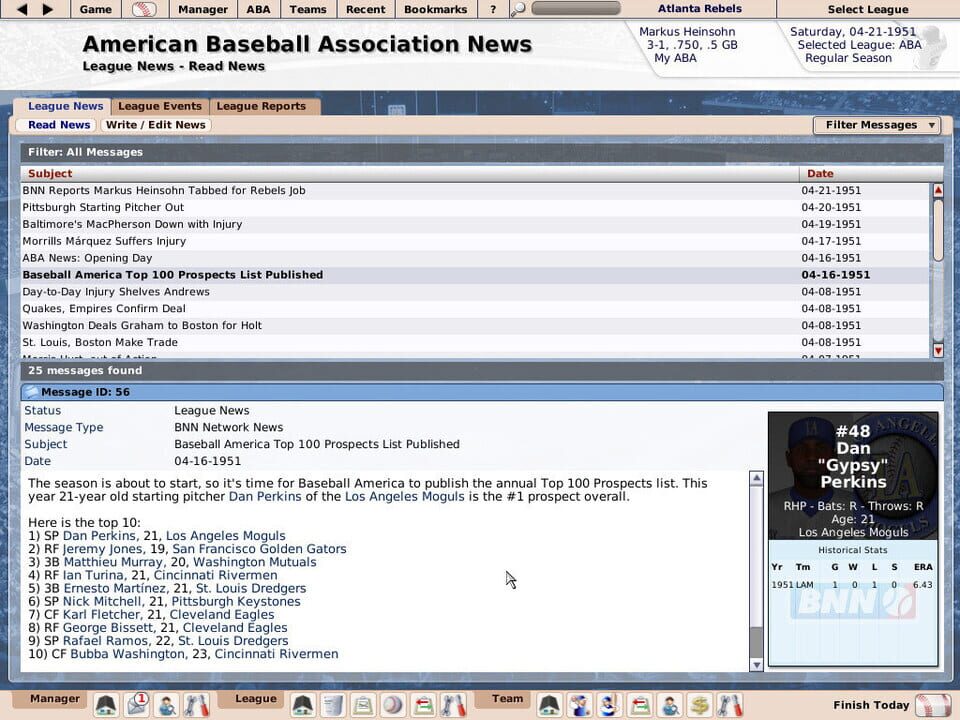 Out of the Park Baseball 9 | Screenshot #5 Out of the Park Baseball 9 | Screenshot #5