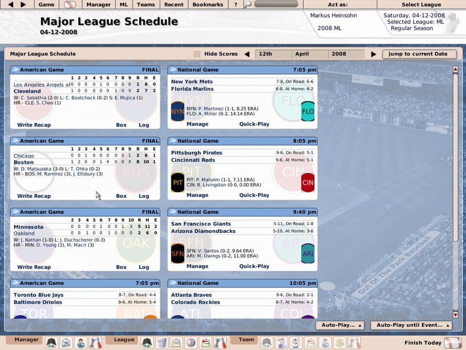 Out of the Park Baseball 9 | Screenshot #6 Out of the Park Baseball 9 | Screenshot #6