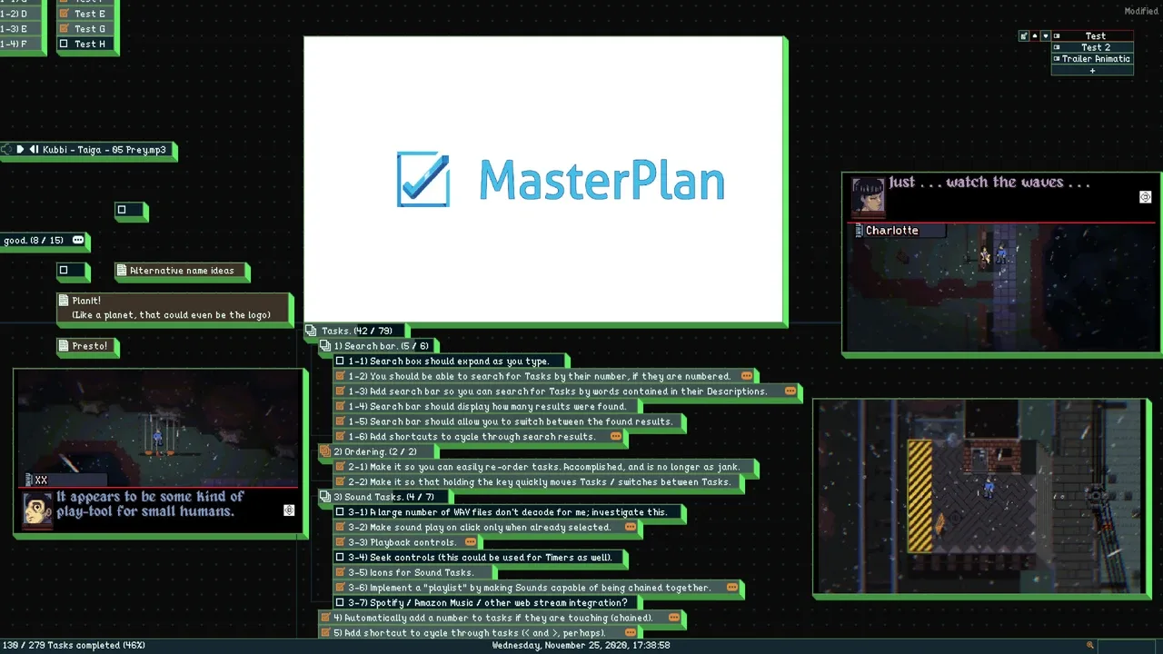 MasterPlan screenshot 2