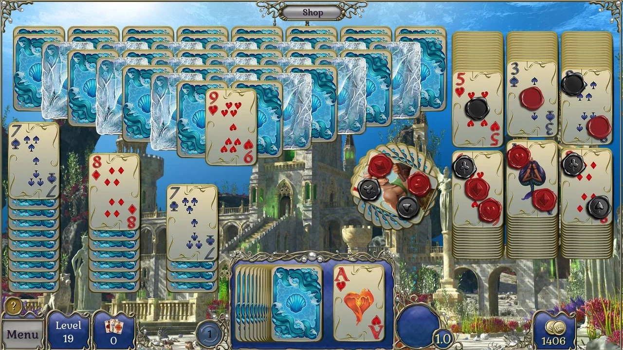 Jewel Match Atlantis Solitaire 2: Collector's Edition screenshot 2