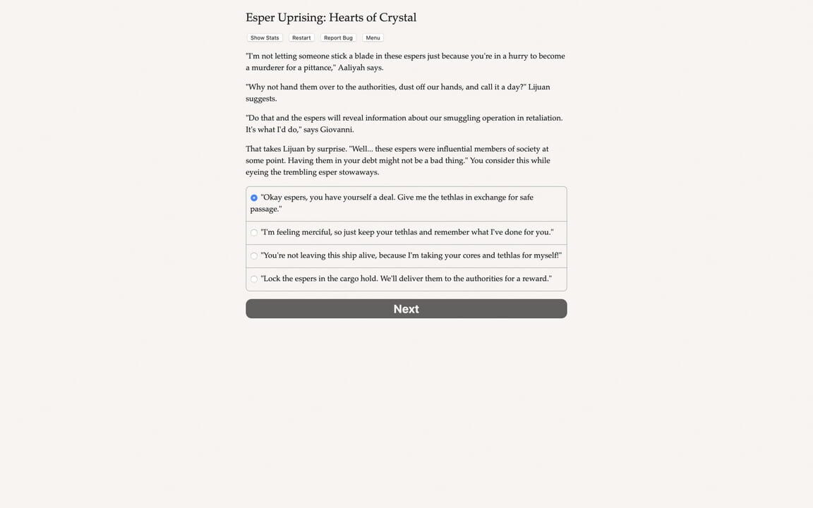Esper Uprising: Hearts of Crystal