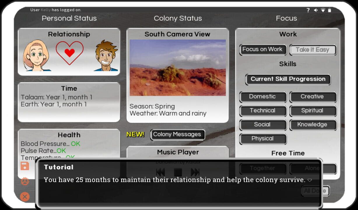 Gameplay de Our Personal Space