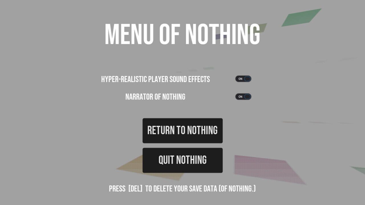 The Game of Nothing
