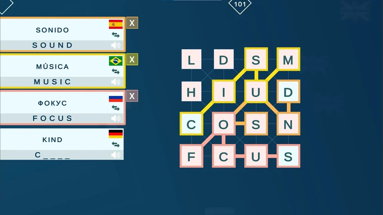 Mini Words: Polyglot screenshot 1