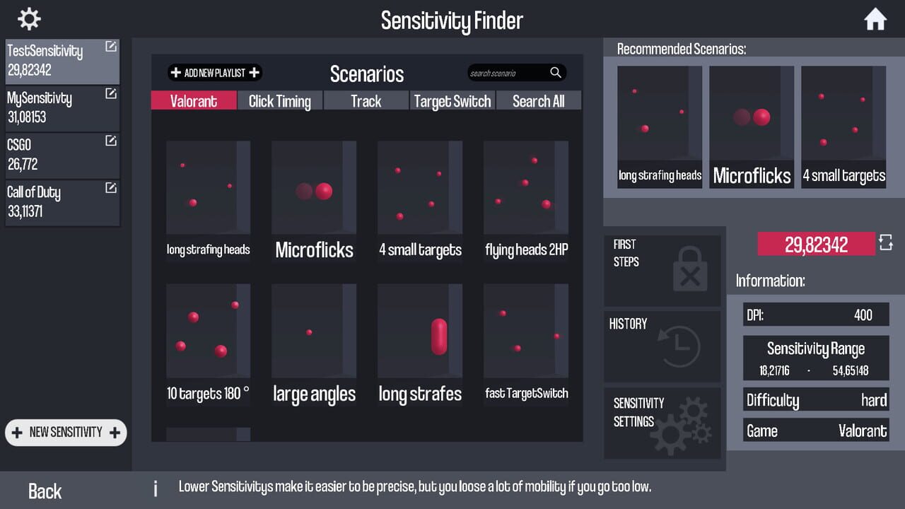 Oblivity - Find your perfect Sensitivity on Steam