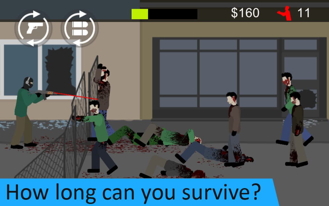 Flat Zombies: Cleanup & Defense screenshot
