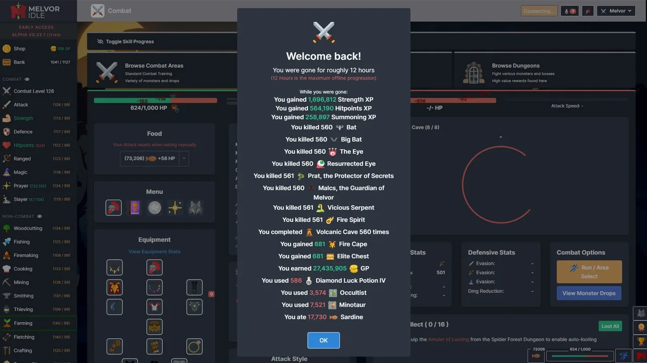 Melvor Idle screenshot 1